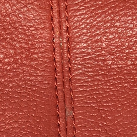 Coach Park Signature North South tote Vermillion Red leather - Picture 12 of 13